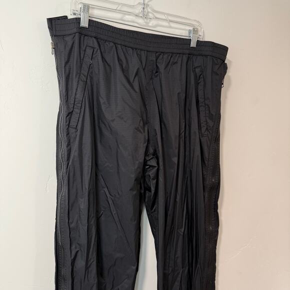 Marmot Men's Rain Pants Shell Side Zip Black XXL Waterproof - Picture 3 of 11